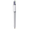 image:imageBIC 4 Color Shine Retractable Ballpoint Pen 10 mm Medium Point LongLasting Ink 3Count in Assorted Ink