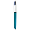 image:imageBIC 4 Color Shine Retractable Ballpoint Pen 10 mm Medium Point LongLasting Ink 3Count in Assorted Ink