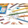 image:imageBIC Kids Evolution Stripes Colouring Pencils  Assorted Colours 24 Count Pack of 1