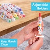 image:imageFisherPrice Dustless Chalk Set  12 Bright Colors with Adjustable Holders Portable Storage Case Washable Art Supplies Safe amp NonToxic Draw on Chalkboards Sidewalks and Paper