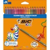 image:imageBIC Kids Evolution Stripes Colouring Pencils  Assorted Colours 24 Count Pack of 1