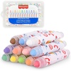 image:imageFisherPrice Dustless Chalk Set  12 Bright Colors with Adjustable Holders Portable Storage Case Washable Art Supplies Safe amp NonToxic Draw on Chalkboards Sidewalks and Paper