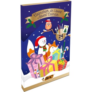 image:imageBic Ballpoint Pens FeltTip Colouring Pencils Crayons Marker Pens Highlighters Advent Calendar Set of 24