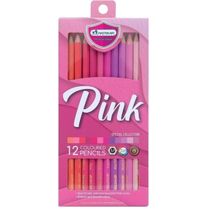 image:imageMASTERART Colored Pencils Special Collection Set of 12 Colors for Kids and Adults Coloring PINK SET